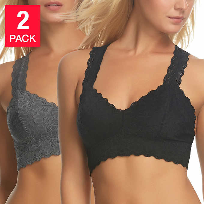 Felina Ladies Lace Bralette (2-pack) - oddros.shop
